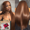 Texture Parfaite Glueless 13x4 Perruque Sans Colle Couleur Brun Chocolat Straight Cheveux Humains