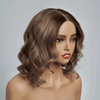 Style Frais Glueless Pas Nœuds Couleur Marron 13x4 Highlight Perruque Sans Colle Ondulé Installation Instantanée
