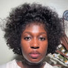 Perruque Afro Curly 13x4 Prête à Poser Avec Baby Hair Naturels 100% Human Hair Perruque Courte