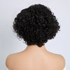 5x5 Glueless Volume de la Racine aux Pointes Bob Court Bouclé 8" Sans Colle Dégradé Noir & Marron