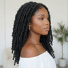 Crochet Dreadlocks Papillon Perruque Synthétiques Bob Tout En Dentelle Femmes Africaines