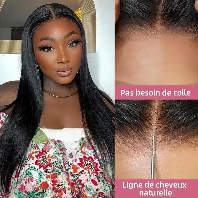9x6 13x4 Épais Glueless Nœuds Blanchis Wear Go Lisse Perruque sans colle - SHINE HAIR