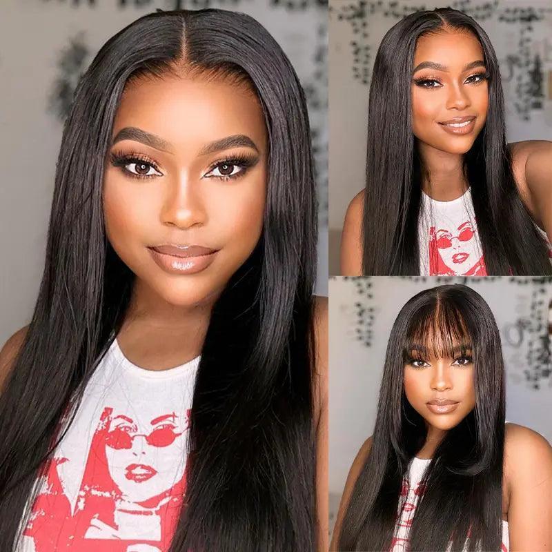 9x6 13x4 Épais Glueless Nœuds Blanchis Wear Go Lisse Perruque sans colle - SHINE HAIR