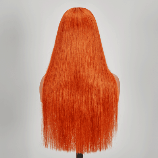 9x6 Glueless Attraction Du Regard Couleur Gingembre Perruque Sans Colle Lisse - SHINE HAIR