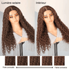 9x6 Glueless Pré-tout Brun Chocolat Couleur Perruque Sans Colle Bouclés - SHINE HAIR