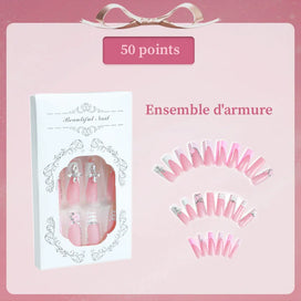 𝐅𝐫𝐞𝐞 Ongles Ensemble D'armure Faux Ongles
