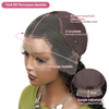 Ligne de Cheveux en M & Bordures 4C Perruque Bob Kinky Curly 13x4 HD 100% Cheveux Humains
