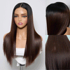 Perruque Bone Straight Ombré Glueless Cheveux Vietnamiens Lisses Qualité Luxe