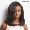Pour Débutants Glueless Couche Yaki Lisse Wear Go Bob 7x4 Perruque Sans Colle