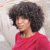 Glueless 3 Couleur Stylisé Boucles Rebondies 99j/Highligh Marron Bob Perruque Sans Colle