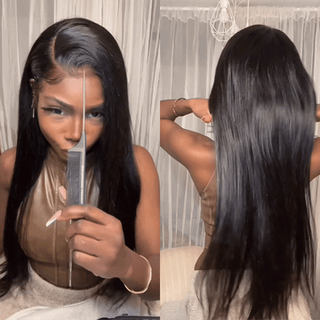 𝐏𝐫𝐢𝐱 𝐃𝐞 𝐆𝐫𝐨𝐬 𝐏𝐨𝐮𝐫 𝟐 𝐏𝐞𝐫𝐫𝐮𝐪𝐮𝐞𝐬 Douceur Constante Glueless Nœuds Blanchis Wear Go Lisse 9x6 Perruque Sans Colle