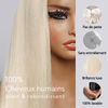 13x4 Dentelle Soyeux Perruque Sans Colle Couleur #613 Blonde Lisse
