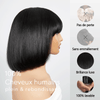 Silk Top Wig Glueless Cuir Chevelu Respirant Bob Mignon Perruque Sans Colle Lisse