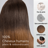 Bob Lisse Soyeux Ombré 4/27 Densité 250% 4x4 Glueless Perruque Volume de la Racine aux Pointes