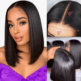 €59 Boîte Mystère 100% Perruque Bob Doit Gagner Une Perruque Lisse Valued €59-€109