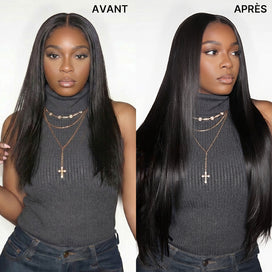 Extensions De Cheveux À Clipser En Cheveux Humains Lisses Morceaux 125g 9pcs