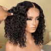 Flash Sale 5x5 T Part Dentelle Mignon Bob Perruque Cheveux Humains Bouclé(Aucun cadeau gratuit n'est offert）