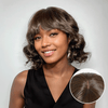 𝟑ᵉ 𝐩𝐞𝐫𝐫𝐮𝐪𝐮𝐞 𝐚̀  €𝟎,𝟏🔥Loose Wave Avec Frange Bob Perruque 3x1 Dentelle 8"+Lisse Bob Perruque 2x6 Dentelle 8"