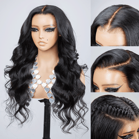 𝑩𝒖𝒚 1 𝑮𝒆𝒕 1 𝑭𝒓𝒆𝒆💥 9x6 Glueless Nœuds Blanchis Wear Go Body Wave Perruque Sans Colle