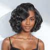 𝓑𝓾𝔂 𝟏 𝓖𝓮𝓽 𝟏𝟏💗Perruque 250% Densité 13x4 Glueless Loose Wave Bob+2x6 Dentelle  Soyeux Lisse 6"