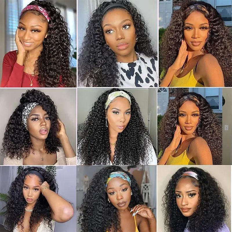 Bandeau Water Wave Perruque cheveux humains - SHINE HAIR