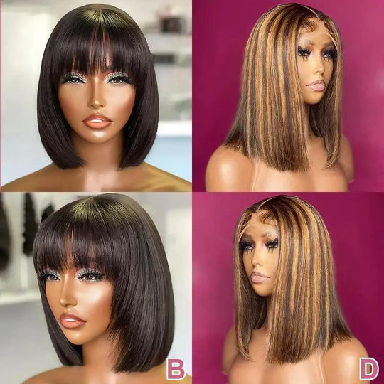 Bob perruques mélange promotionnel cheveux humains - SHINE HAIR