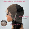 Chic Full lace Pixie Cut Rétro 90s Dégradé avec 4x4 Glueless Frange Rideau & Raie Centrale