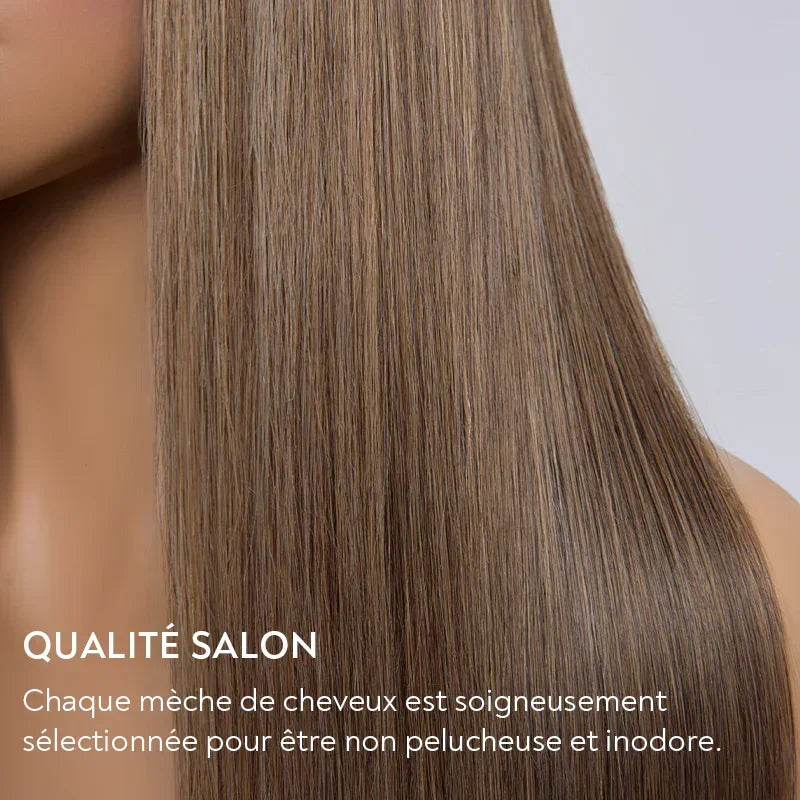 Chic Parisien Glueless 13x4 Ombre Highlight Perruque Sans Colle Lisse 250% Densité