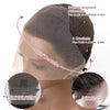 Cheveux Humains Bouclés Pré-épilés Perruque Dentelle 360 Respirante - SHINE HAIR