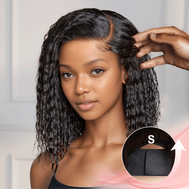 Glueless Boucles De Bohème 7x4 Nœuds Blanchis 3s Wear Go Perruque Sans Colle