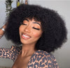 𝐏𝐫𝐞̂𝐭 𝐞𝐧 𝟒𝟖𝐡⚡Glueless Style Brésilien Afro Kinky Curly Bob Perruque Sans Colle Avec Frange 350% Densité