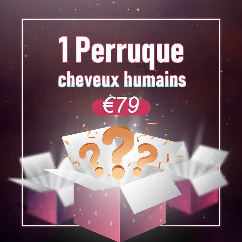 €79 Boîte Mystère 100% Perruques Cheveux Humains - SHINE HAIR