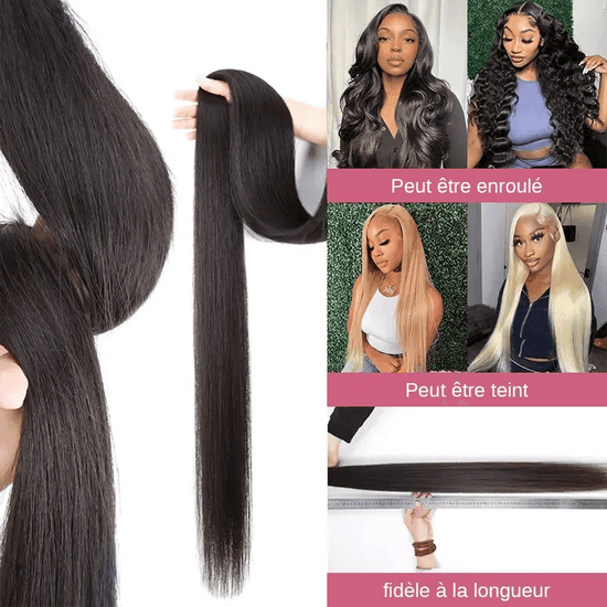 Extensions cheveux humains faisceaux droits - SHINE HAIR