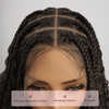Perruque Tressée Bohème En Dentelle Intégrale Avec Cheveux Bébé Synthétique 300% Densité