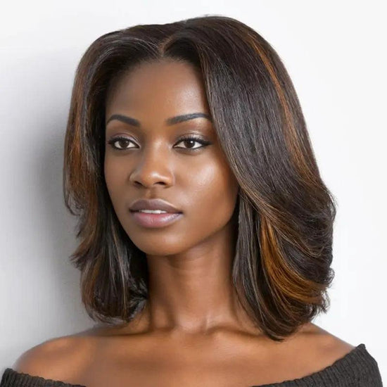 Fête La Reine Uniquement 7x5/13x4 Glueless Bob Liasse Perruques Sans Colle €100 Réduction - SHINE HAIR