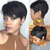 2 𝑭𝑶𝑹 €45🔥Glueless Easy-Wear Chic Sans Effort Laine Bouclée+Glueless Pixie Court Lisse Perruque Sans Colle