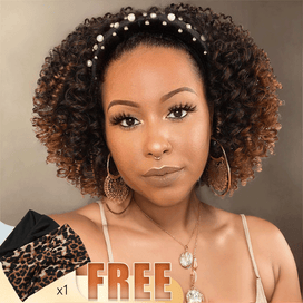 Brazilian Straight 200% Density Human Hair Wig Headband