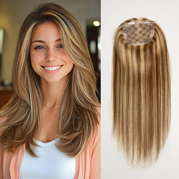 Volumateur Méché 4/27 Dentelle 5x5 à 5 Clips Finitions Effilées & Coupe Naturelle Complément capillaire