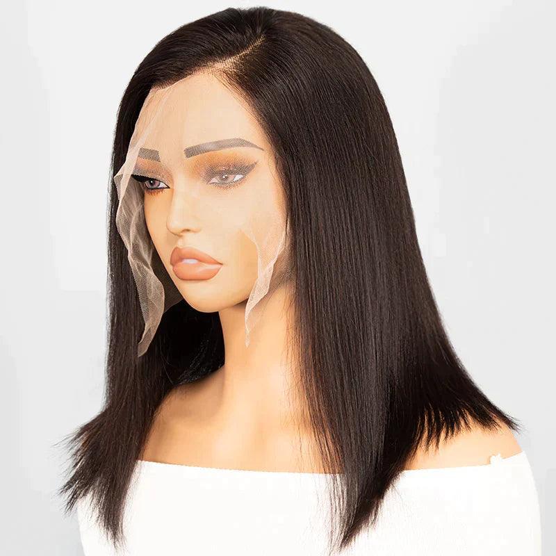 Partie Latérale Straight Bob Perruque Lace Frontale Humain Cheveux Perruque - SHINE HAIR