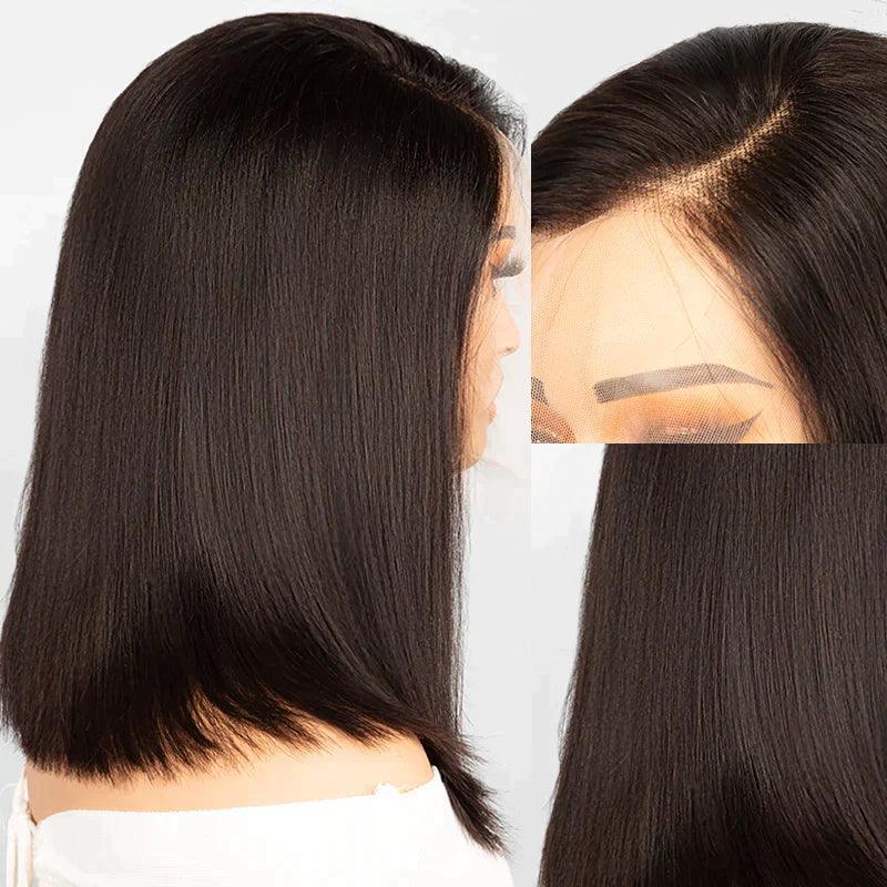 Partie Latérale Straight Bob Perruque Lace Frontale Humain Cheveux Perruque - SHINE HAIR