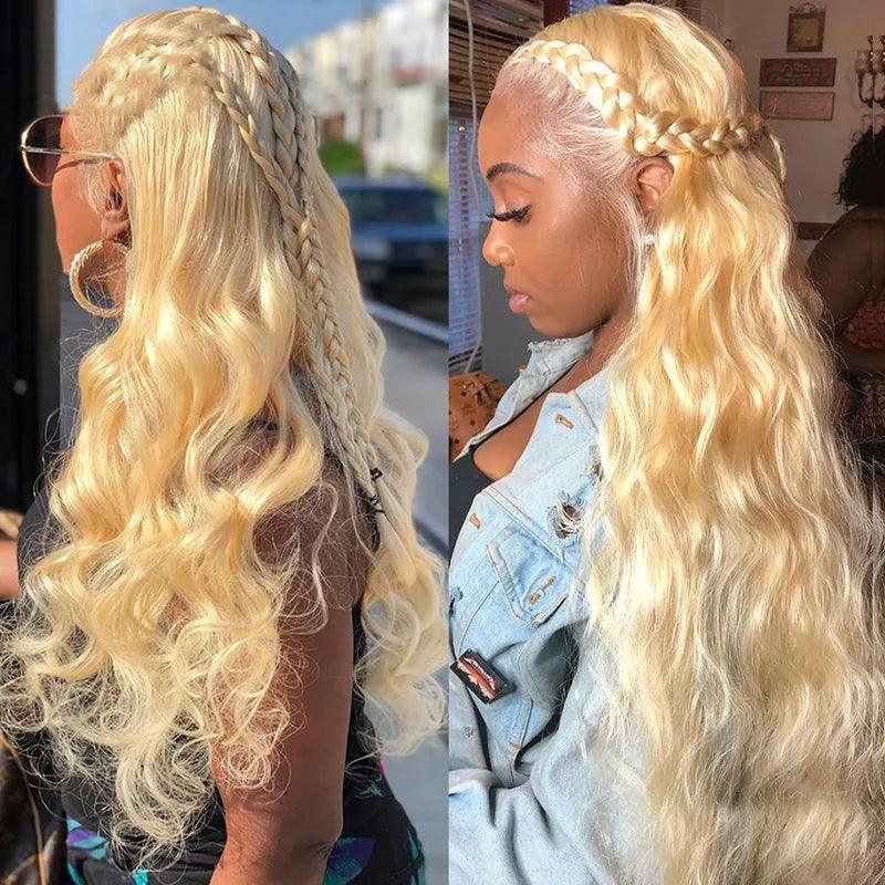 Perruque Couleur #613 Blonde Body Wave Cheveux Humains - SHINE HAIR