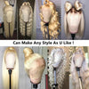 Perruque Couleur #613 Blonde Body Wave Cheveux Humains - SHINE HAIR
