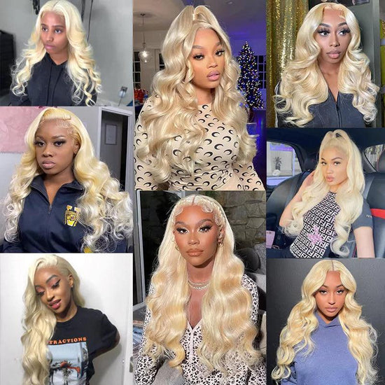 Perruque Couleur #613 Blonde Body Wave Cheveux Humains - SHINE HAIR