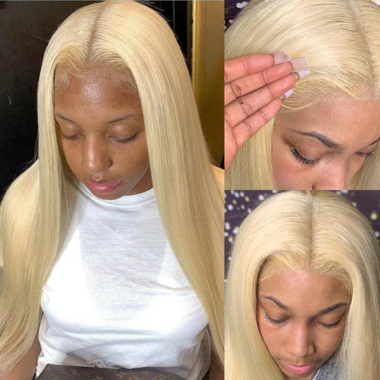 Perruque Couleur #613 blonde Straight Cheveux Humains - SHINE HAIR