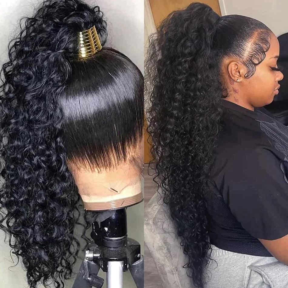 Perruque lace frontale 360 brésilien cheveux humains bouclé - SHINE HAIR