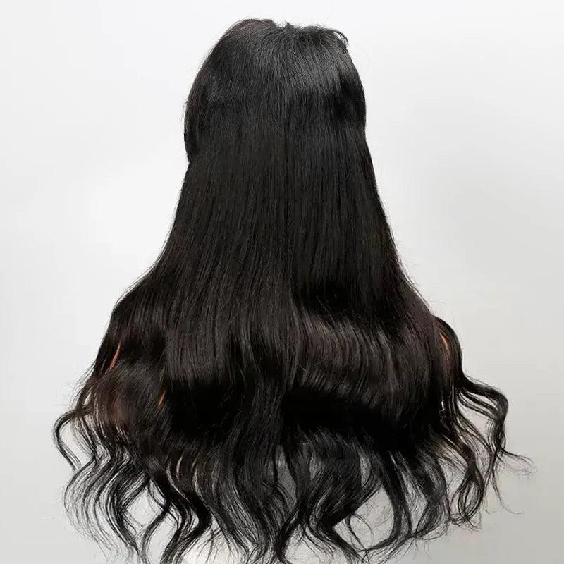 Perruque sans colle Mullet Layered Mullet Perruque with Bang Body Wave Cheveux Humains - SHINE HAIR