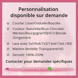 Perruques personnalisées