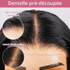 Populaire 7x5 13x4 Glueless Nœuds Pré-blanchis Kinky Curly Perruque Sans Colle 250%Densité - SHINE HAIR