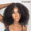 Populaire 7x5 13x4 Glueless Nœuds Pré-blanchis Kinky Curly Perruque Sans Colle 250%Densité - SHINE HAIR
