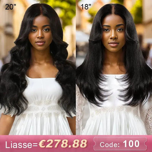 Tenue Exclusive Pour Sœurs 7x5 Glueless Tendance Liasse Perruques Sans Colle €100 Réduction - SHINE HAIR